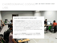 Tablet Screenshot of choreographiccoding.org